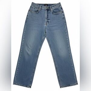 Wild Fable Highest Waist Straight Leg Distressed Blue Jeans Women’s Size 8